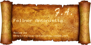 Fellner Antonietta névjegykártya
